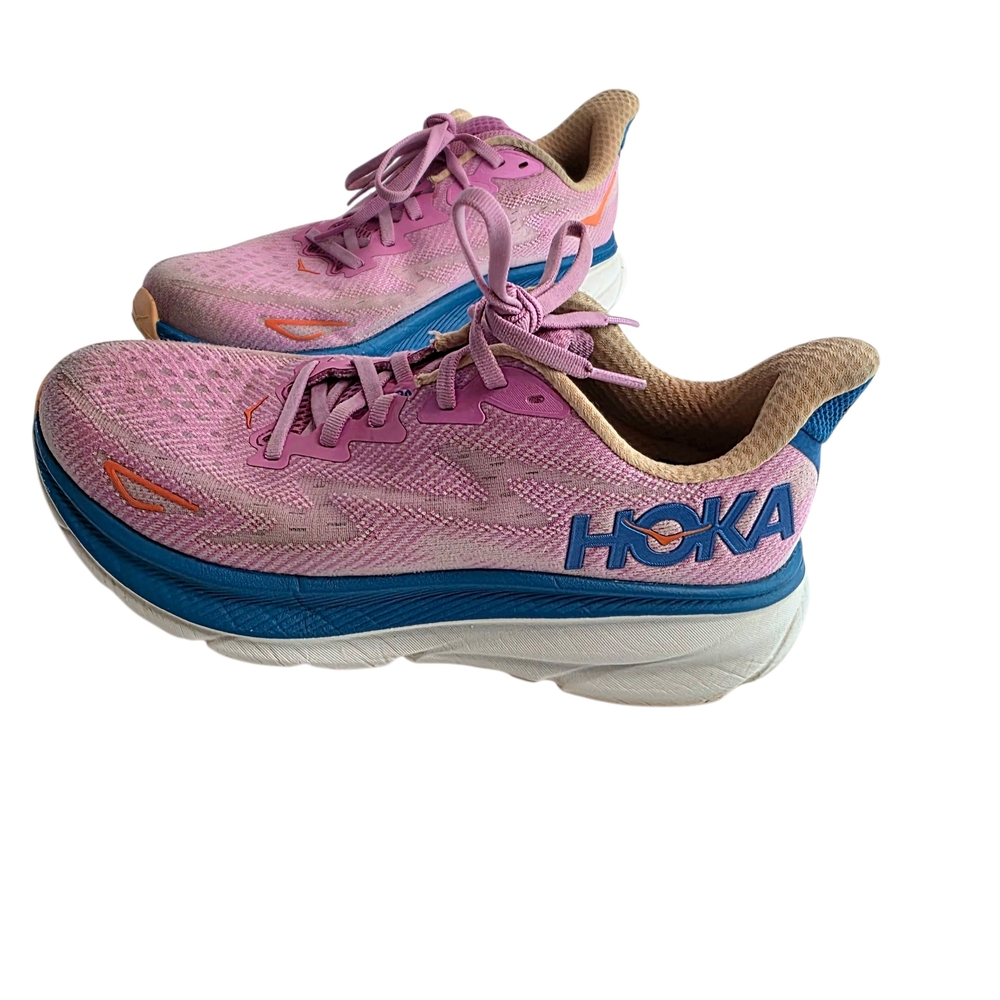 Hoka Clifton 9 Shoes 9 B Pink Sweet Lilac Running Sneakers Activewear Comfort